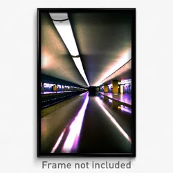 Pixel Art Poster - Underground View (8 Bit Psychedelic Trippy Video Game Print)