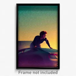 Pixel Art Poster - Made Up Backdrifting (8 Bit Psychedelic Video Game Print)