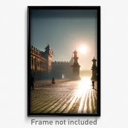 Pixel Art Poster - Ordinary Palace (8 Bit Psychedelic Trippy Video Game Print)
