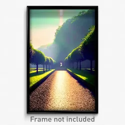 Pixel Art Poster - Massive Path (8 Bit Psychedelic Trippy Video Game Print)