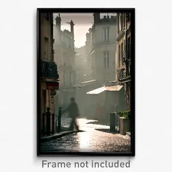 Pixel Art Poster - Grimy Paris (8 Bit Psychedelic Trippy Weird Video Game Print)