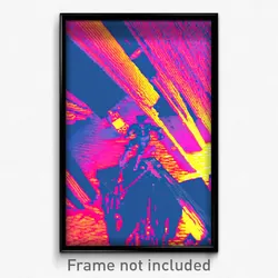 Pixel Art Poster - Detailed Bedlam (8 Bit Psychedelic Trippy Video Game Print)