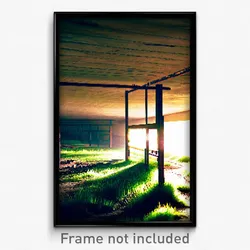 Pixel Art Poster - Abandoned Pasture (8 Bit Psychedelic Trippy Video Game Print)