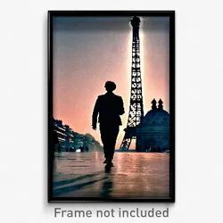 Pixel Art Poster - Barren Paris (8 Bit Psychedelic Trippy Video Game Print)