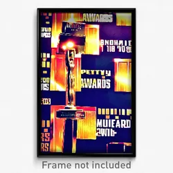 Pixel Art Poster - Notable Movie Awards (8 Bit Psychedelic Video Game Print)