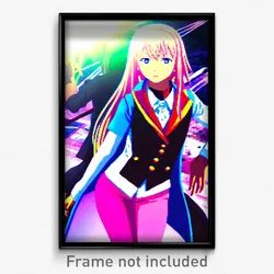 Pixel Art Poster - Anime Like Remnant (8 Bit Psychedelic Video Game Print)