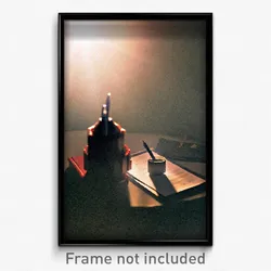 Pixel Art Poster - Mysterious Pen (8 Bit Psychedelic Trippy Video Game Print)