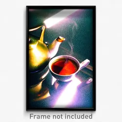 Pixel Art Poster - Alive Hot Tea (8 Bit Psychedelic Trippy Video Game Print)