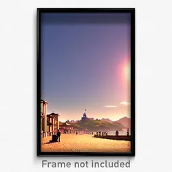 Pixel Art Poster - Distinct Province (8 Bit Psychedelic Trippy Video Game Print)