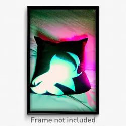 Pixel Art Poster - Haunting Pillow (8 Bit Psychedelic Trippy Video Game Print)