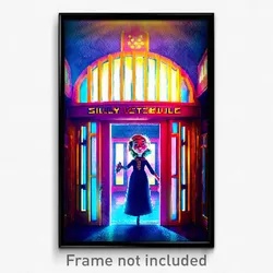 Pixel Art Poster - Silly Vestibule (8 Bit Psychedelic Trippy Video Game Print)