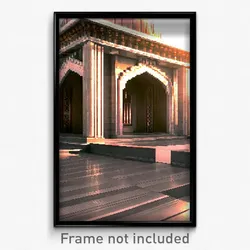 Pixel Art Poster - Well Made Mausoleum (8 Bit Psychedelic Video Game Print)