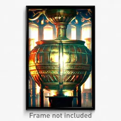 Pixel Art Poster - Fancy Cistern (8 Bit Psychedelic Trippy Video Game Print)