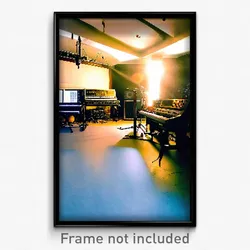 Pixel Art Poster - Buzzing Music Studio (8 Bit Psychedelic Video Game Print)
