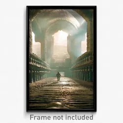 Pixel Art Poster - Vast Catacombs (8 Bit Psychedelic Trippy Video Game Print)