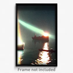 Pixel Art Poster - Accurate Mooring (8 Bit Psychedelic Trippy Video Game Print)