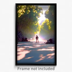 Pixel Art Poster - Crazy Clearing (8 Bit Psychedelic Trippy Video Game Print)
