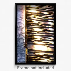 Pixel Art Poster - Bronze Trenches (8 Bit Psychedelic Trippy Video Game Print)
