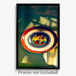 Pixel Art Poster - Lost Mexican Plate (8 Bit Psychedelic Video Game Print)