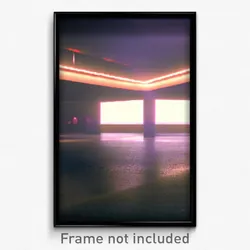 Pixel Art Poster - Dim Commons (8 Bit Psychedelic Trippy Weird Video Game Print)