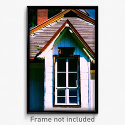 Pixel Art Poster - Rundown Gable (8 Bit Psychedelic Trippy Video Game Print)
