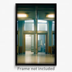 Pixel Art Poster - Unwelcoming Hospital (8 Bit Psychedelic Video Game Print)