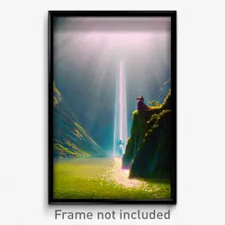 Pixel Art Poster - Bountiful Lancet (8 Bit Psychedelic Trippy Video Game Print)