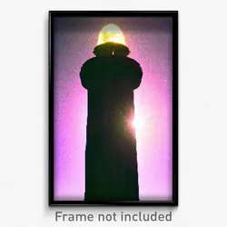 Pixel Art Poster - Bumpy Beacon (8 Bit Psychedelic Trippy Video Game Print)