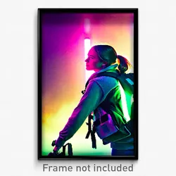 Pixel Art Poster - Modest Backpack (8 Bit Psychedelic Trippy Video Game Print)