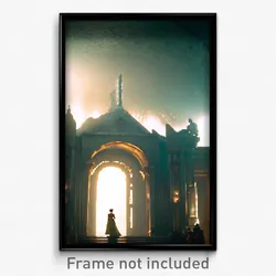 Pixel Art Poster - Grand Remains (8 Bit Psychedelic Trippy Video Game Print)