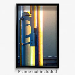 Pixel Art Poster - Steel Post (8 Bit Psychedelic Trippy Weird Video Game Print)