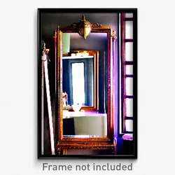 Pixel Art Poster - Gorgeous Mirror (8 Bit Psychedelic Trippy Video Game Print)