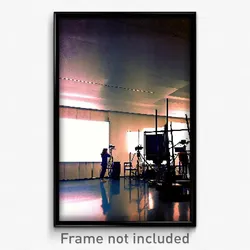 Pixel Art Poster - Humble Movie Studio (8 Bit Psychedelic Video Game Print)