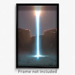 Pixel Art Poster - Virtual Fissure (8 Bit Psychedelic Trippy Video Game Print)