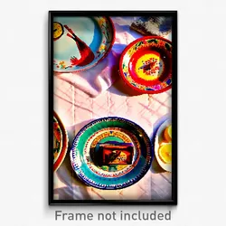 Pixel Art Poster - Pretty Mexican Plate (8 Bit Psychedelic Video Game Print)
