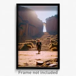 Pixel Art Poster - Impressive Bluff (8 Bit Psychedelic Trippy Video Game Print)