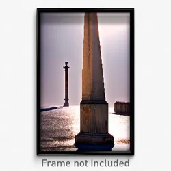 Pixel Art Poster - Worn Obelisk (8 Bit Psychedelic Trippy Video Game Print)
