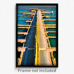 Pixel Art Poster - Humongous Jetty (8 Bit Psychedelic Trippy Video Game Print)