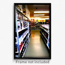 Pixel Art Poster - Tidy Vinyl Store (8 Bit Psychedelic Trippy Video Game Print)