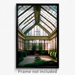 Pixel Art Poster - Pleasant Conservatory (8 Bit Psychedelic Video Game Print)
