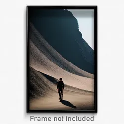 Pixel Art Poster - Black Ridge (8 Bit Psychedelic Trippy Weird Video Game Print)