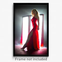 Pixel Art Poster - Red Slit (8 Bit Psychedelic Trippy Weird Video Game Print)