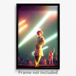 Pixel Art Poster - Upbeat Esplande (8 Bit Psychedelic Trippy Video Game Print)
