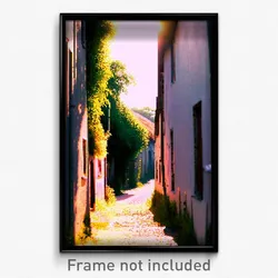 Pixel Art Poster - Rural Alley (8 Bit Psychedelic Trippy Weird Video Game Print)