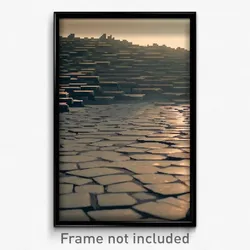 Pixel Art Poster - Murky Causeway (8 Bit Psychedelic Trippy Video Game Print)