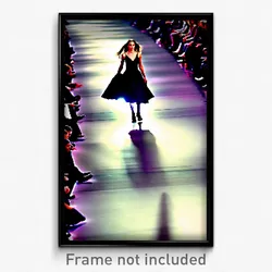 Pixel Art Poster - Frightening Catwalk (8 Bit Psychedelic Video Game Print)