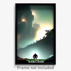 Pixel Art Poster - Ordinary Badland (8 Bit Psychedelic Trippy Video Game Print)