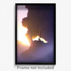 Pixel Art Poster - Old Reaches (8 Bit Psychedelic Trippy Weird Video Game Print)