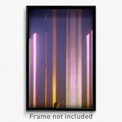 Pixel Art Poster - Muted Pallisade (8 Bit Psychedelic Trippy Video Game Print)