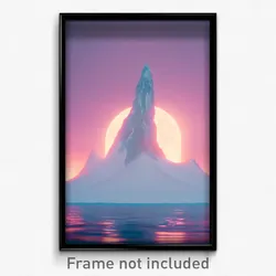 Pixel Art Poster - Arctic Grotesque (8 Bit Psychedelic Trippy Video Game Print)